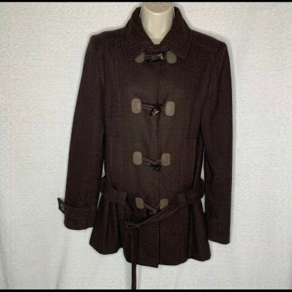 3/$150 Ci Sono Winter Coat Toggle Closure Brown
